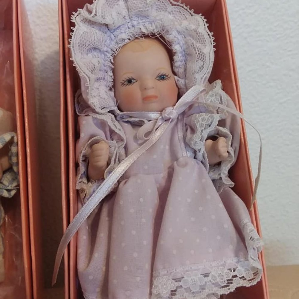 Four Kingstate Porcelain Dolls 5"